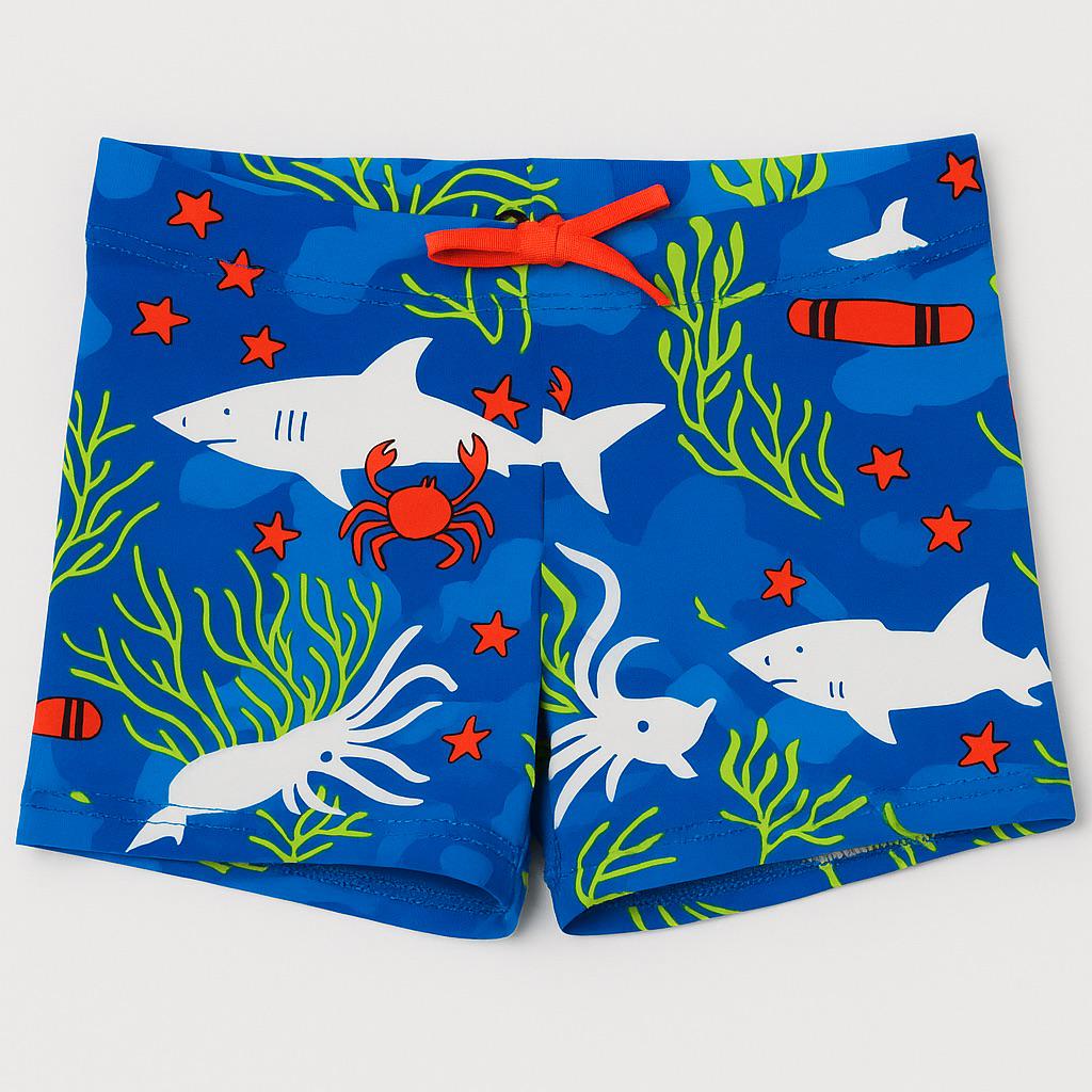 Плавки PRIMARK с акулами 116 см. Синий (22705)