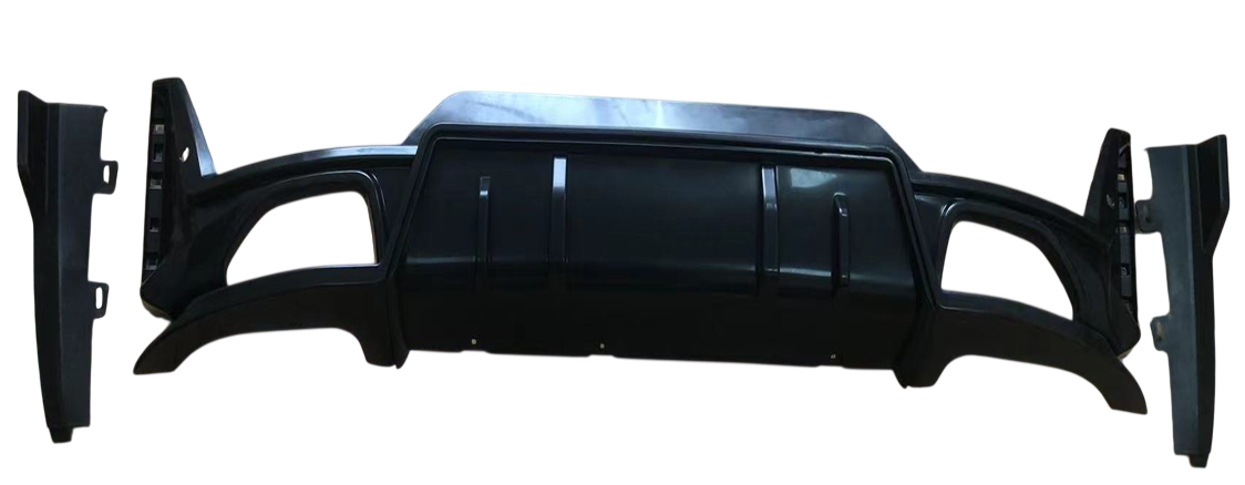 Дифузор заднього бампера GBT для M-Sport 2023+ для BMW 3 серія G20/21 2018- рр. abs-пластик Чорний (176751)