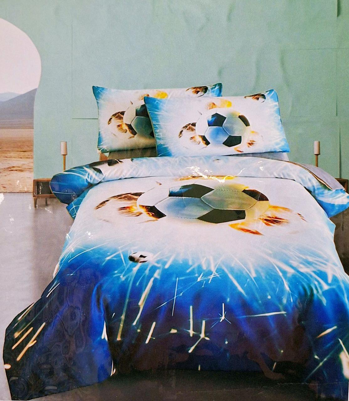 Комплект постельного белья Colorful Home Футбольный мяч с фланели подростковый (1118)