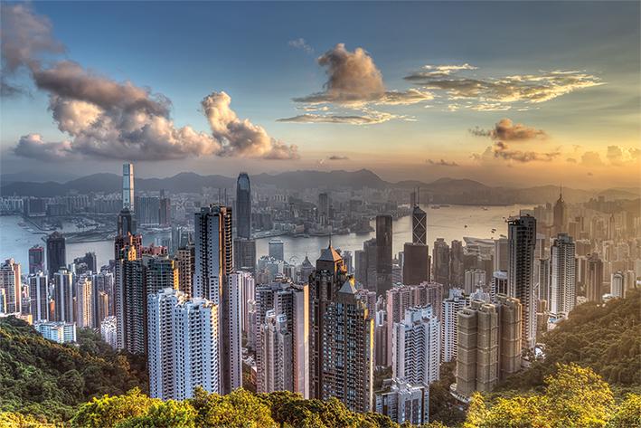 Постер плакат Гонконг Пик Виктория/Hong Kong Victoria Peak 61x91,5 см