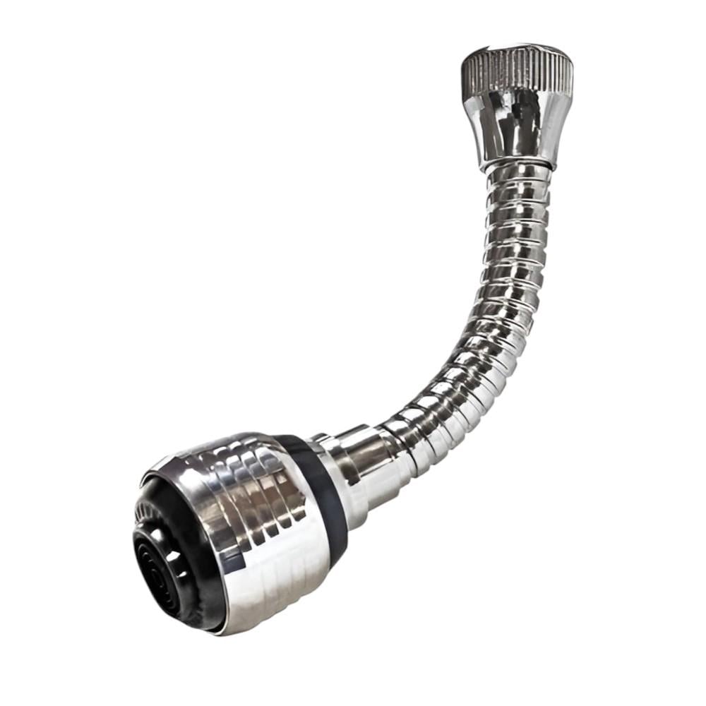 Насадка-распылитель на кран Stenson R97149 гибкая из нержавеющей стали 14х3 см Стальной (7beaf9bc)