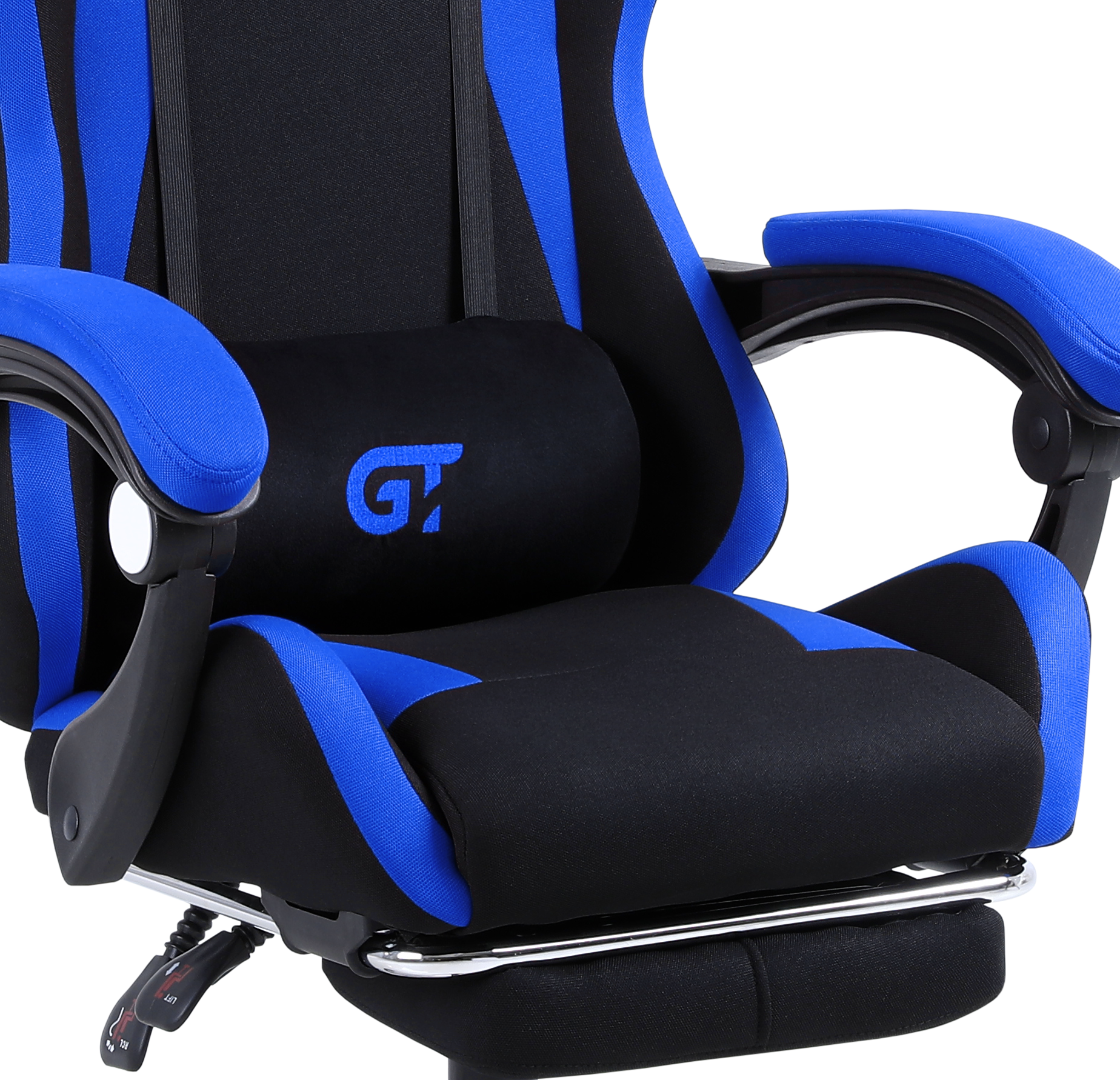 Крісло геймерське GT Racer X-2324 Black/Blue - фото 7