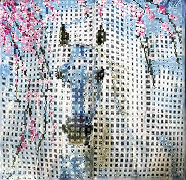 Алмазная вышивка наволочка Тигренок савана полная выкладка 5D 41х41 см (2104136955) - фото 2