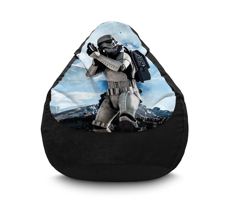 Кресло мешок iPuff Star Wars Stormtroopers 7 Флок XXL 90х125 см Черный Кресло мешок iPuff Star Wars Stormtroopers 7 Флок XXL 90х125 см Черный