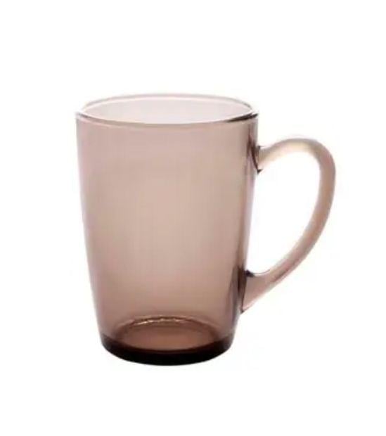 Кружка стеклянная White coffe 330 мл дымный-переход (9434) Кружка стеклянная White coffe 330 мл дымный-переход (9434)