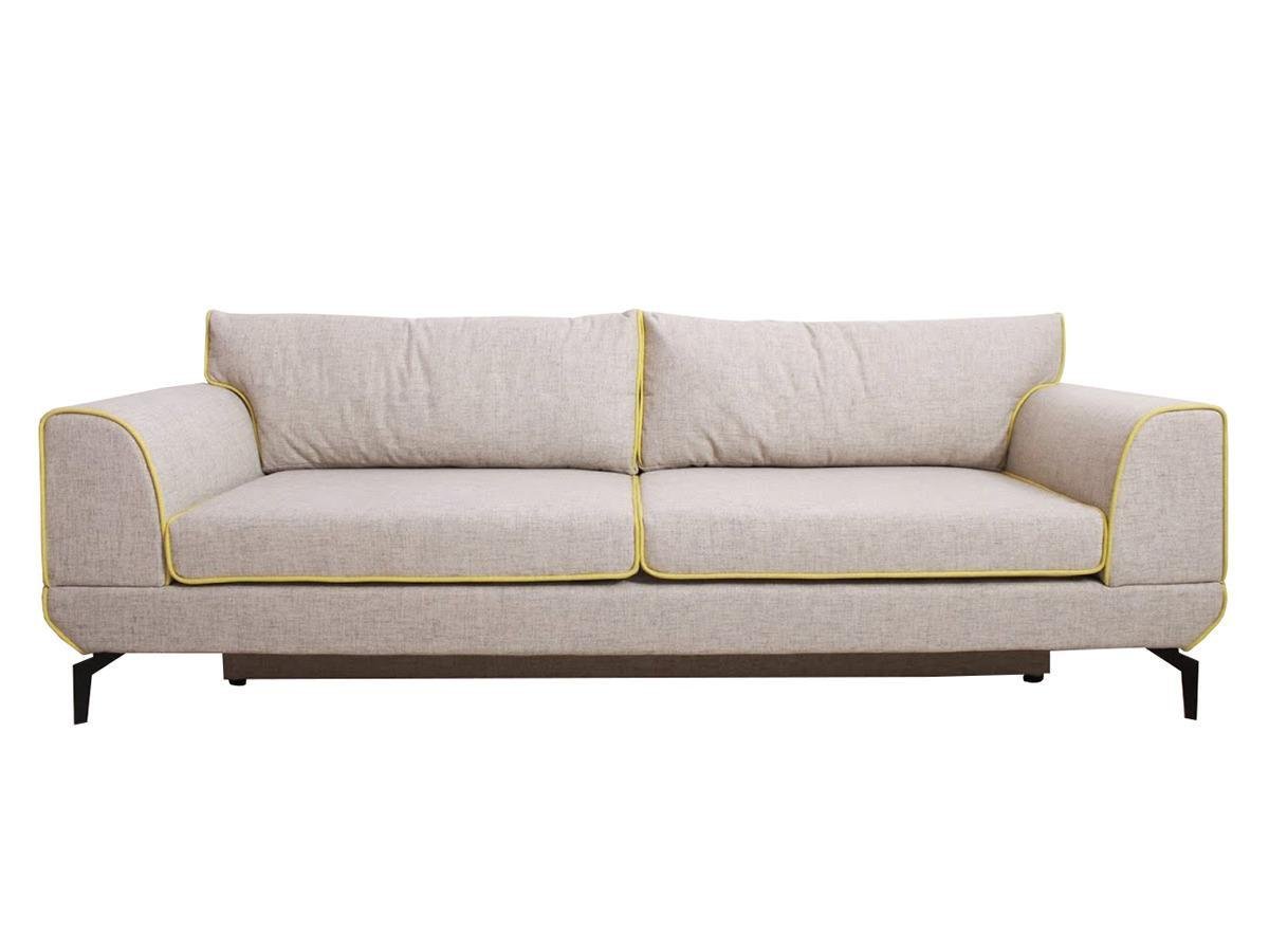 Диван раскладной Шик Галичина Флай ортопедический Натуральное дерево/Светло-бежевый