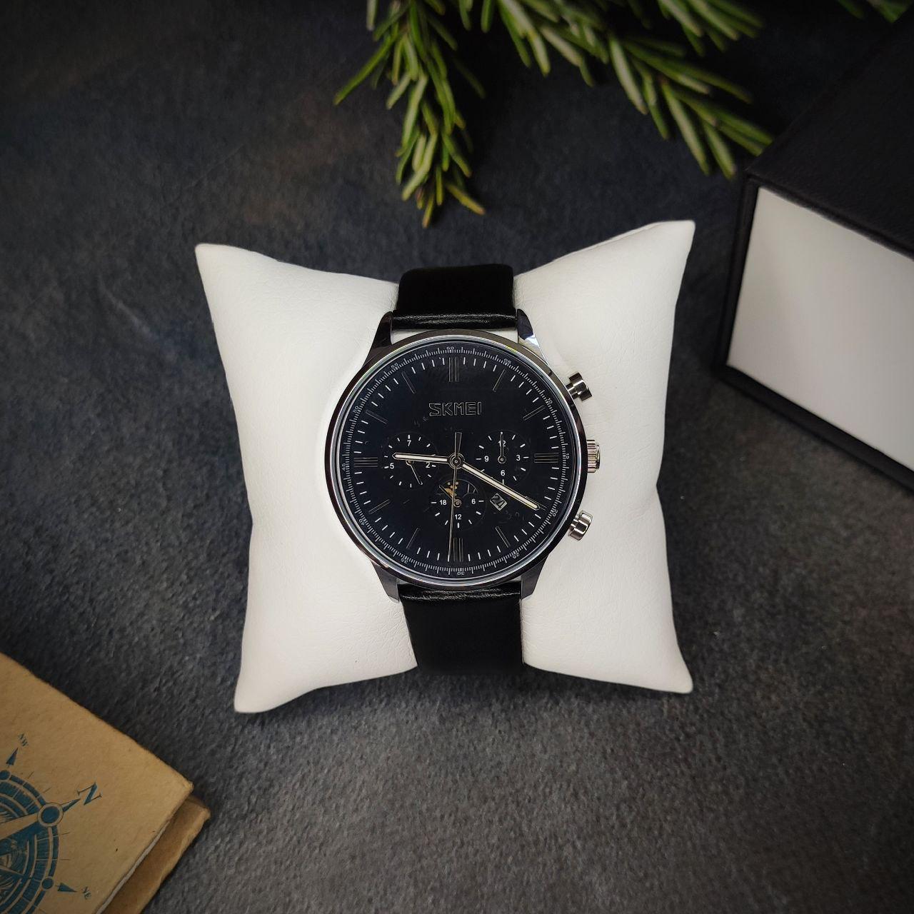 Годинник чоловічий класичний Skmei 9117 + місячний календар