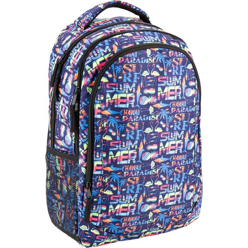 Рюкзак школьный GoPack 43х29х12 см 16 л Разноцветный (go18-133m)