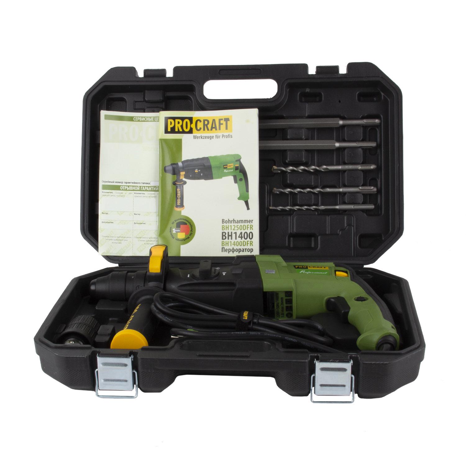 Перфоратор Procraft BH1400DFR (014002) - фото 8 Перфоратор Procraft BH1400DFR (014002) - фото 8