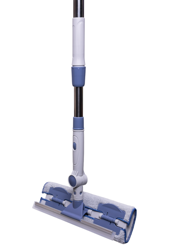 Швабра плоска для вікон із телескопічною ручкою та поворотною головкою 145 см (HP-35015-30) - фото 5