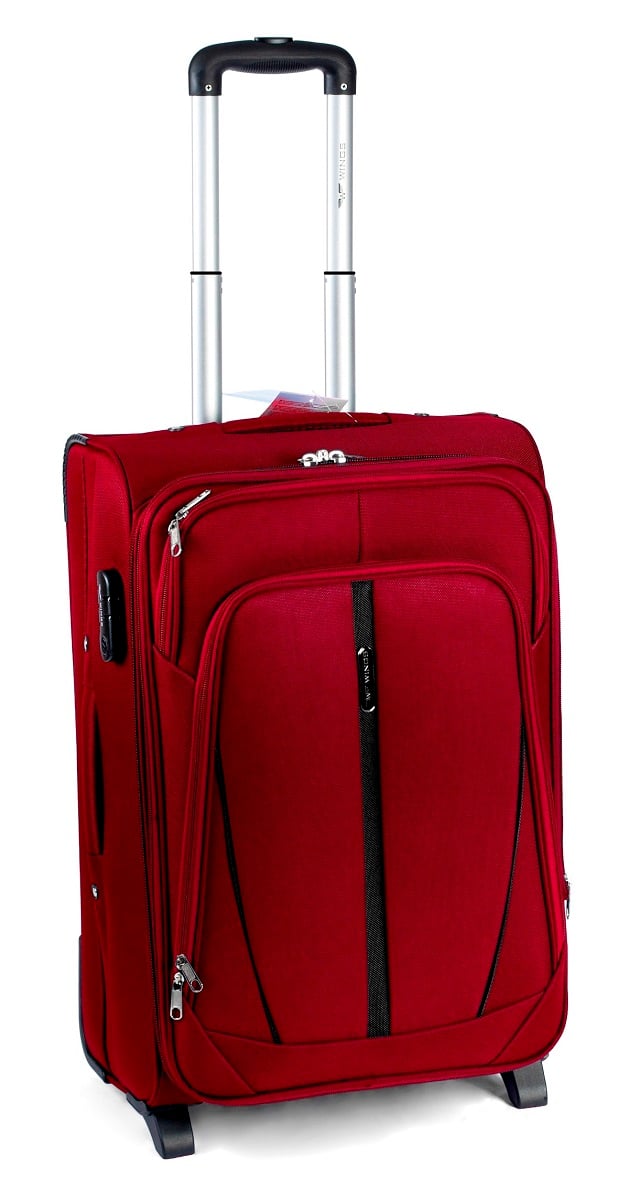 Валіза тканинна Wings 1706 мала 2 колеса Бордовий Vt00051