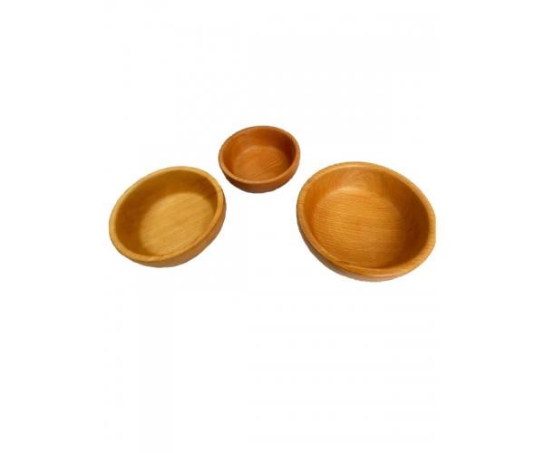 Тарілка дерев'яна глибока велика (123128) - фото 2