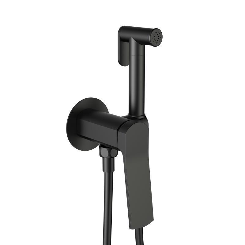 Набір для гігієнічного душу Qtap Slavonice округлий QTSLA262BLM45917 Black Matt (SD00052041)