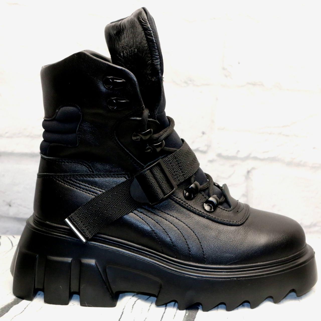 Черевики жіночі зимові Ilona 95/561 шкіряні на тракторній підошві р. 37 (2785838197)