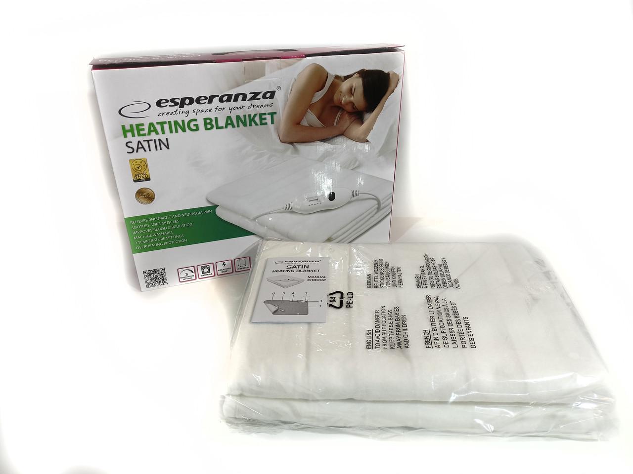 Электропростынь с подогревом Esperanza EHB002 SATIN 60 Вт 3 уровня 150x80 см - фото 9