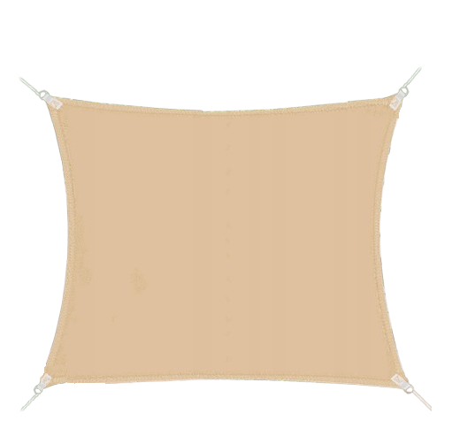 Тент солнцезащитный квадратный Сетка 3х3 м Бежевый