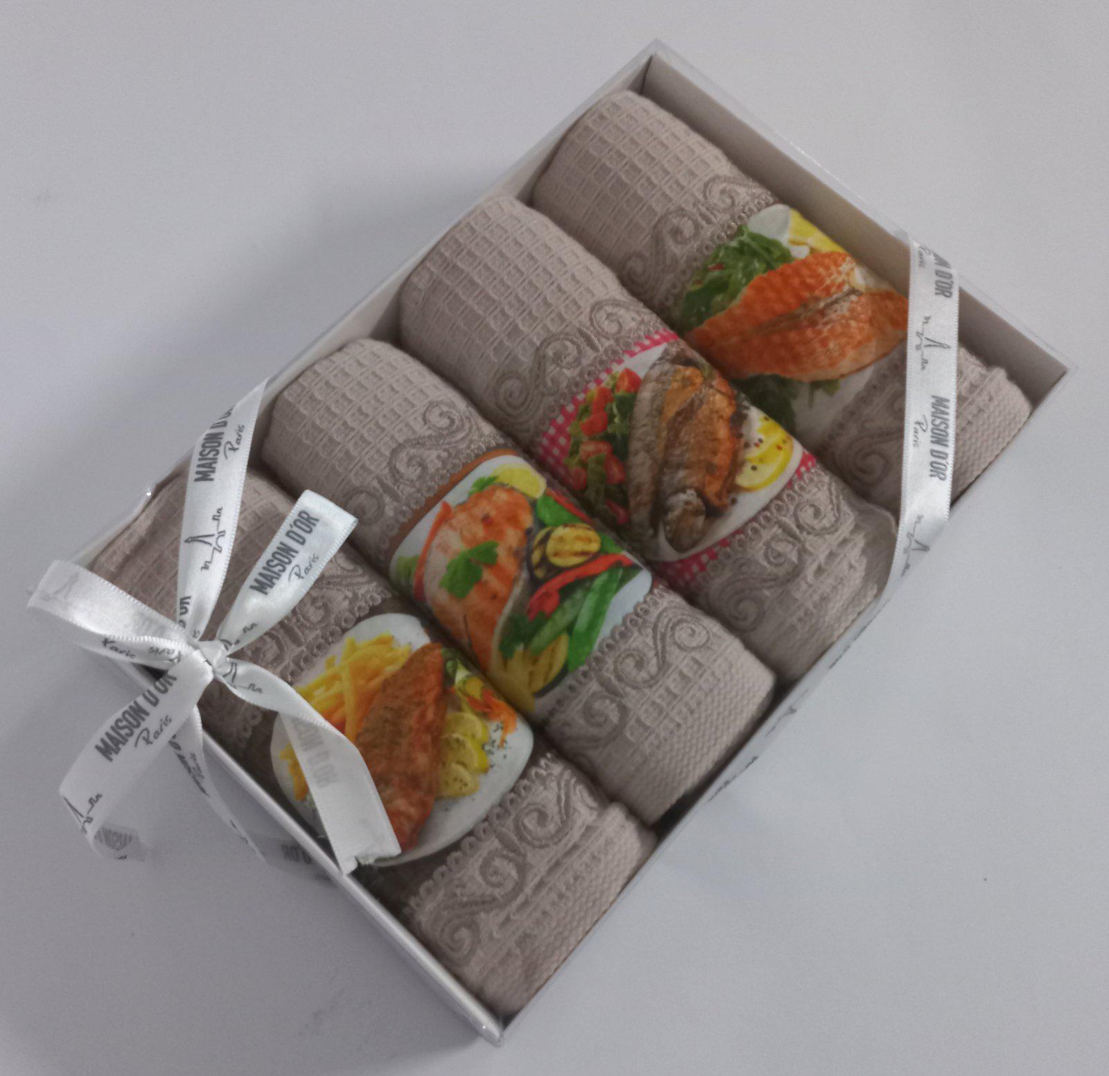 Подарочный набор полотенец Maison D'or Fish Capuccino (CN9132)