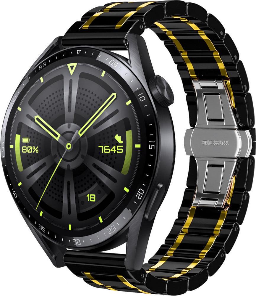 Ремешок керамический Ceramo для Huawei Watch GT 4 46 мм Black Gold (38551-02)