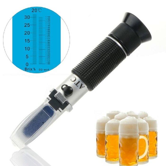 Рефрактометр RZ 120 для цукристості та щільності пива сусла з пластиковим чохлом - фото 2