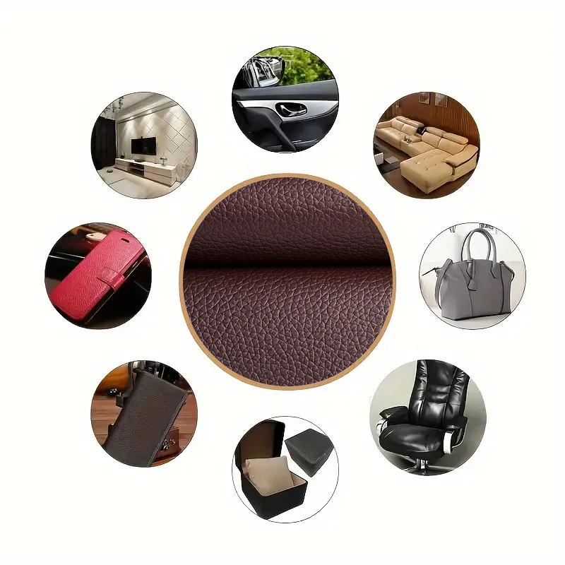 Латка зі штучної шкіри самоклеюча 20х30 см Темно-коричневий - фото 9