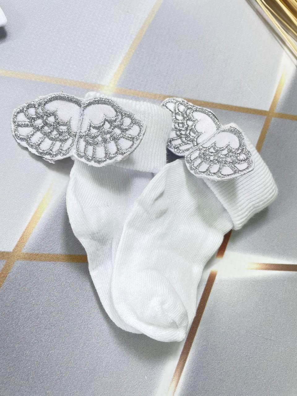 Шкарпетки з крильцями Specialday 62 см Срібний Шкарпетки з крильцями Specialday 62 см Срібний