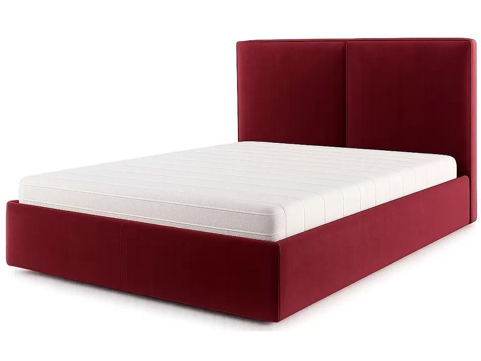 Кровать-подиум двуспальная DelhiNew Design Standart 140х190 см Бордовый Кровать-подиум двуспальная DelhiNew Design Standart 140х190 см Бордовый