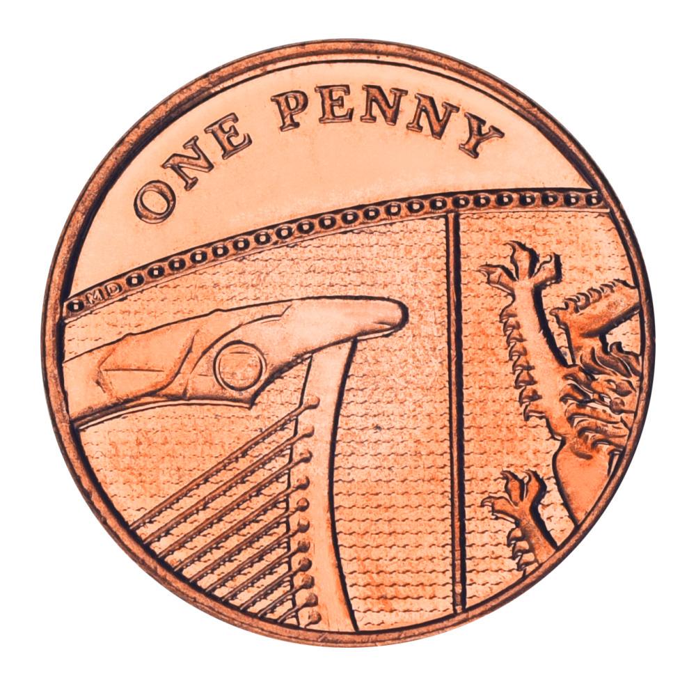 Коллекционная монета Великобритания 1 пенс 2016 UNC (М25354)
