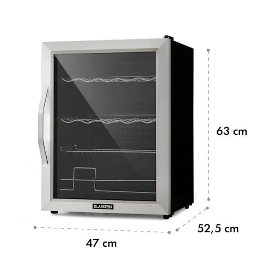 Холодильник вітрина KLARSTEIN Beersafe XL Mix It Edition панорамні скляні двері 60 л 4 полиці - фото 8