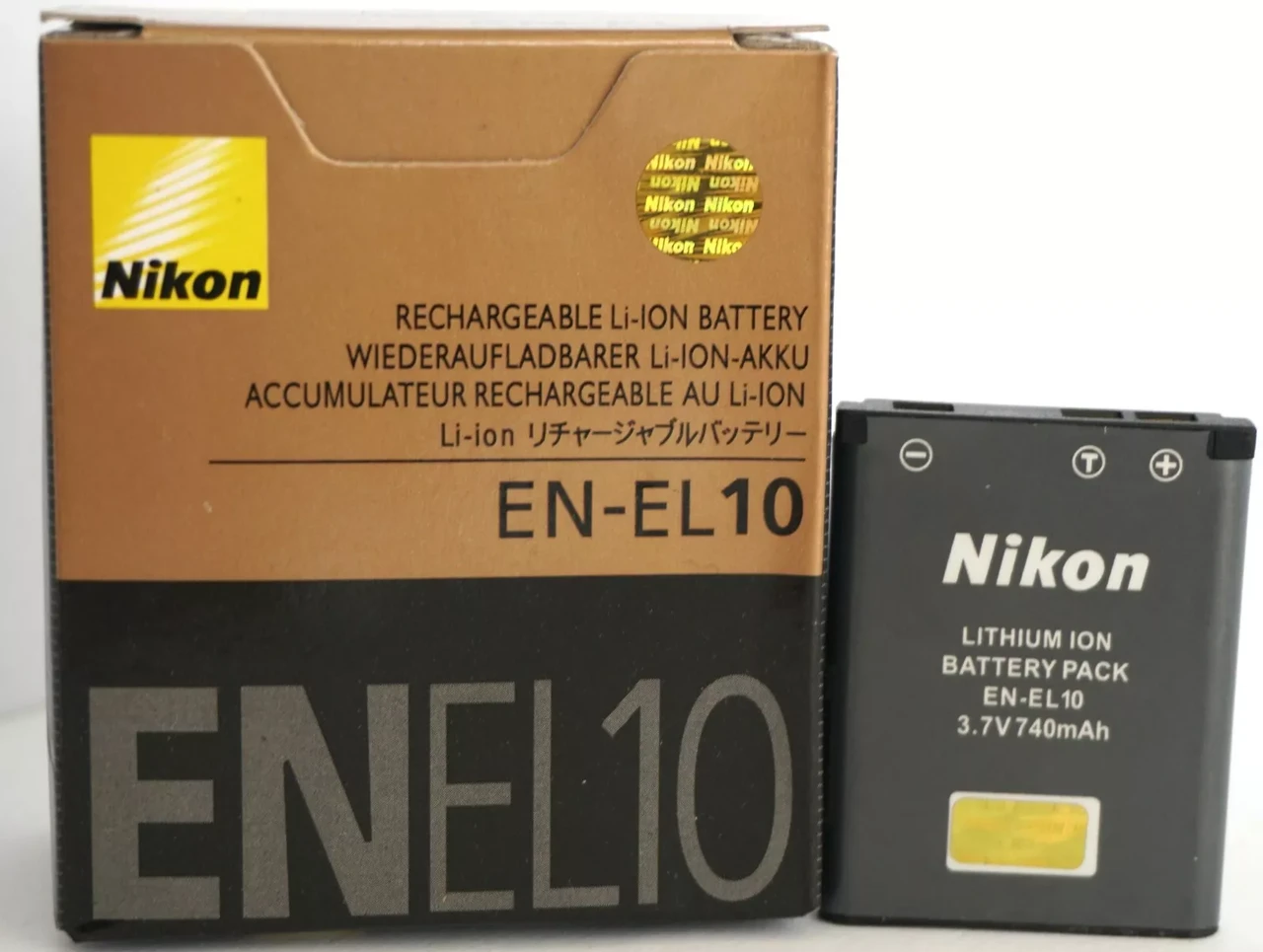 Аккумулятор для фотоаппаратов NIKON EN-EL10 (2909428373) Аккумулятор для фотоаппаратов NIKON EN-EL10 (2909428373)