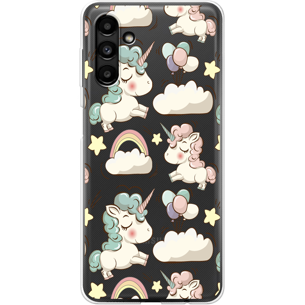 Чехол BoxFace Samsung Galaxy A13 (A136) Unicorns Прозрачный силикон (44113-cc2-44113)