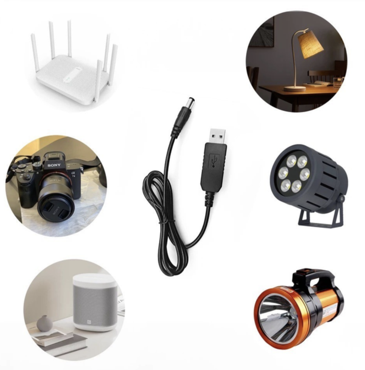 Кабель для роутера USB DC питания от Power Bank Fonken с трансформатором 12V с переходником 5,5-3,5 мм. - фото 9 Кабель для роутера USB DC питания от Power Bank Fonken с трансформатором 12V с переходником 5,5-3,5 мм. - фото 9