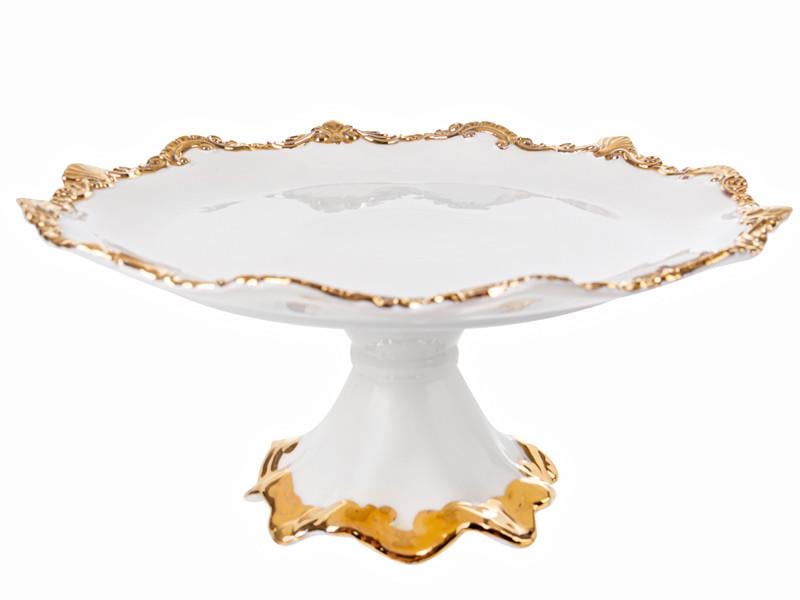 Тортовница фарфоровая на ножке Lefard 25,4 см (2494089207)