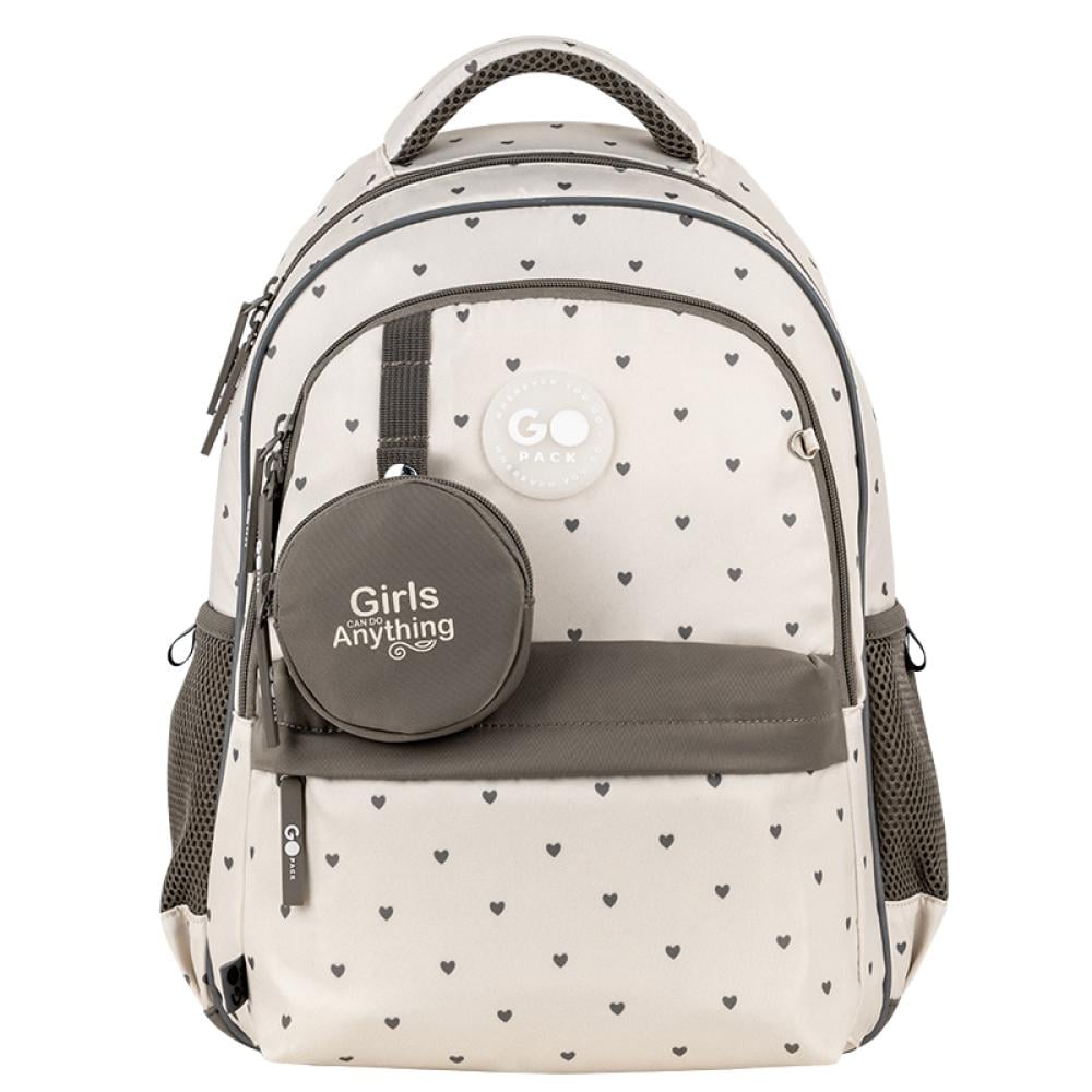 Школьный рюкзак GoPack Education Beige Polka Dots (GO26-182M-3)