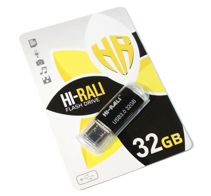 Флешка Hi-Rali Taga 10400 от USB 32 GB Черный (10400) Флешка Hi-Rali Taga 10400 от USB 32 GB Черный (10400)