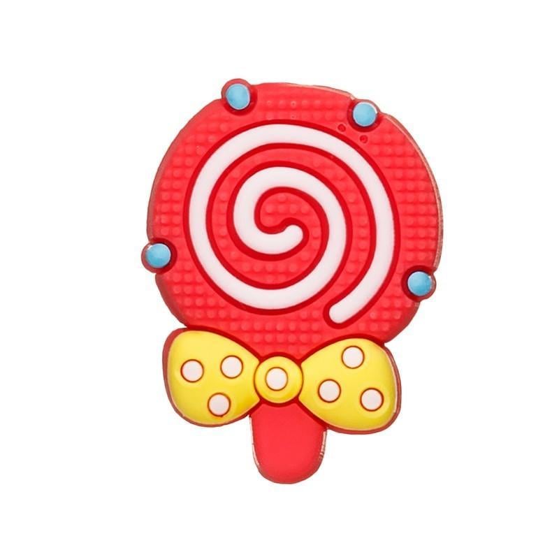 Джибитс для кроксов 0135 Леденец 1 шт. Красный (2087785533)