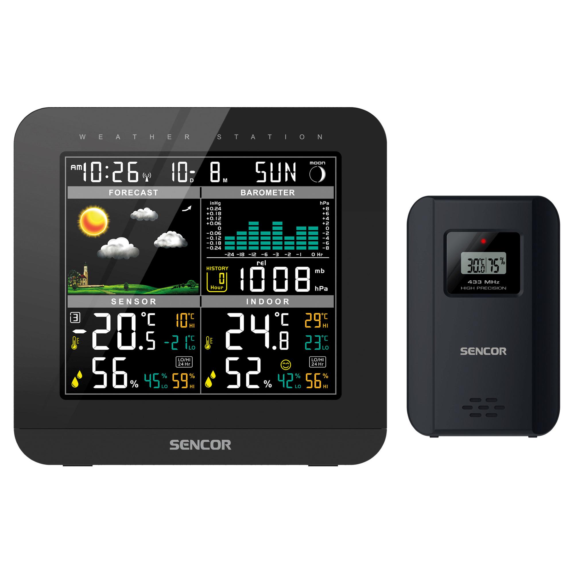 Метеостанция Sencor SWS5800 Черный (28745670) - фото 2 Метеостанция Sencor SWS5800 Черный (28745670) - фото 2