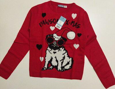 Пуловер Pepperts новорічний для дівчинки 146-152 см