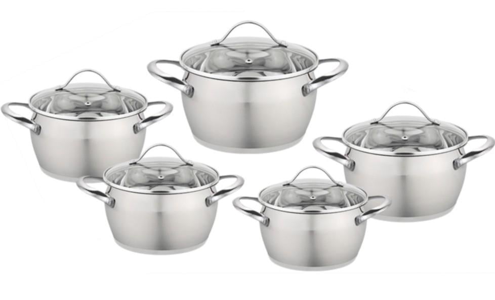 Набор кастрюль Con Brio CB-1163 10 пр. (148386)