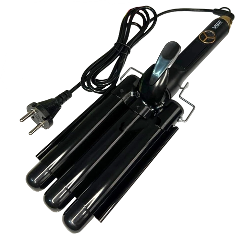 Плойка тройная VGR V-591 125 Вт для завивки волос D 25 мм Черный (GR-05607)