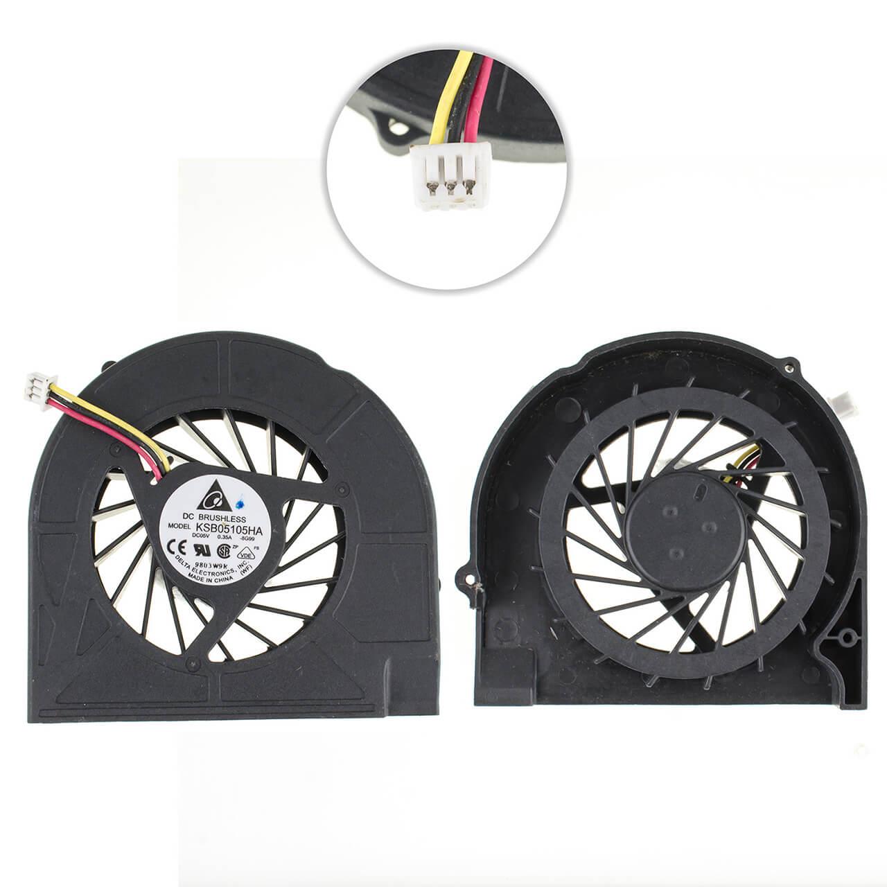 Вентилятор для процесора HP Compaq G50 AMD CPU FAN (132200) - фото 2