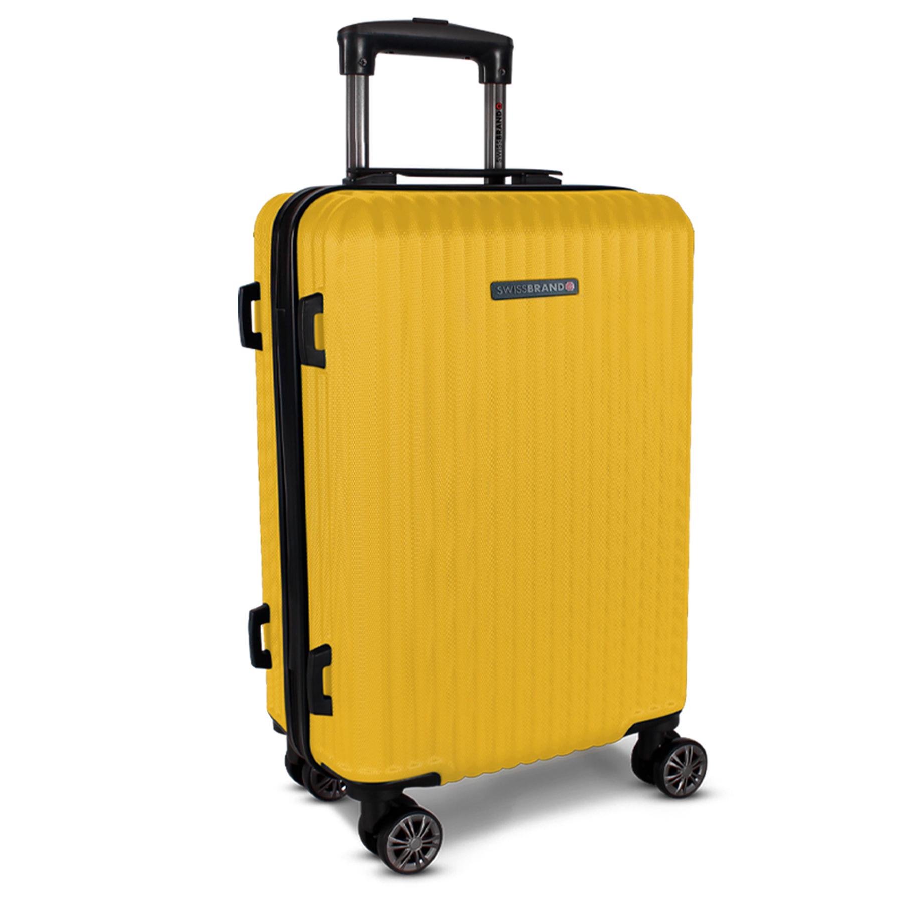 Чемодан Swissbrand Riga 2.0 L Yellow (SWB_LHRIG002L) - фото 1