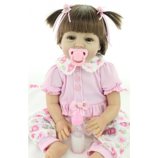 Кукла коллекционная Реборн девочка Лера 55 см