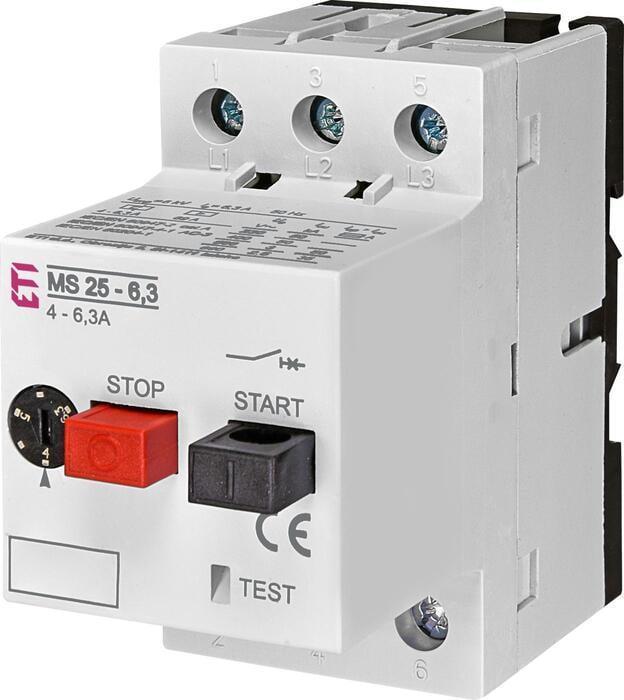 Автомат защиты двигателя ETI MS25-6,3 4-6,3А (4600090)