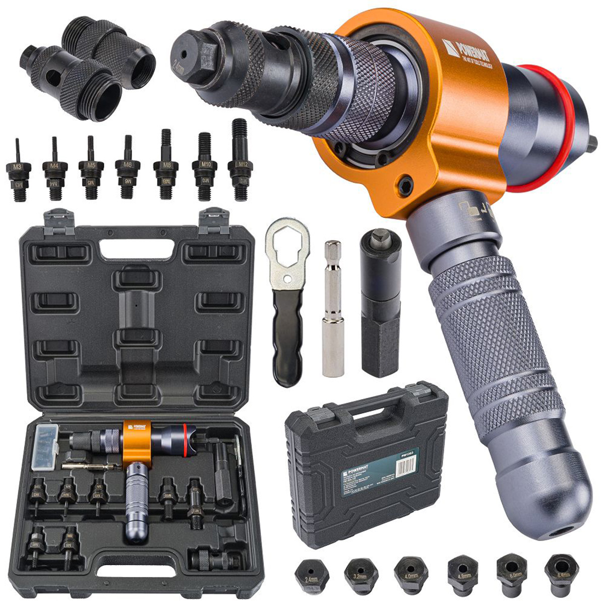 Насадка заклепувач на дриль шурупокрут Powermat PM1263 170 мм CrVMo Насадка заклепувач на дриль шурупокрут Powermat PM1263 170 мм CrVMo