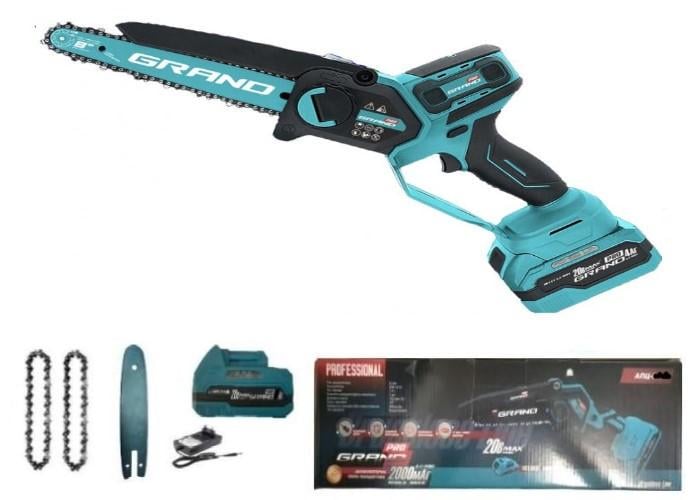 Пила ланцюгова акумуляторна Grand АПЦ-8HS/4-1 High Speed (29818994)