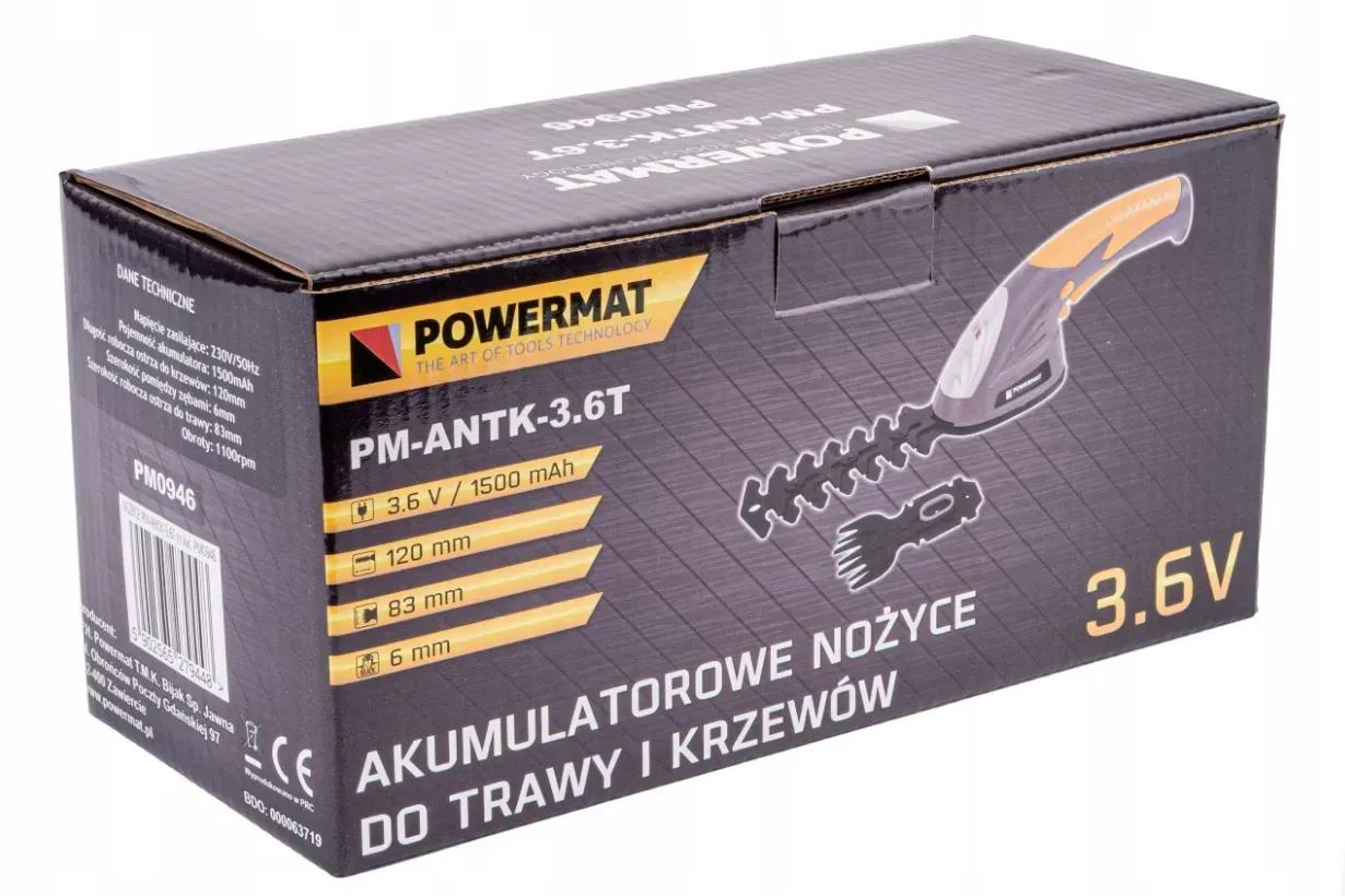 Тример-кущоріз Powermat 3,6 V акумуляторний для живої огорожі (17366681043) - фото 12