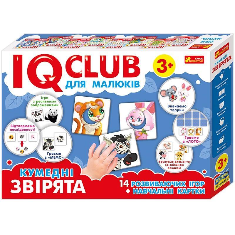 Навчальні пазли Кумедні звірята. Iq-club для малюків 13203008 (RLT13571)