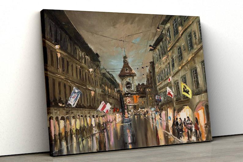 Картина на холсте KIL Art Улица Крамгассе в Берне 81x54 см (257)