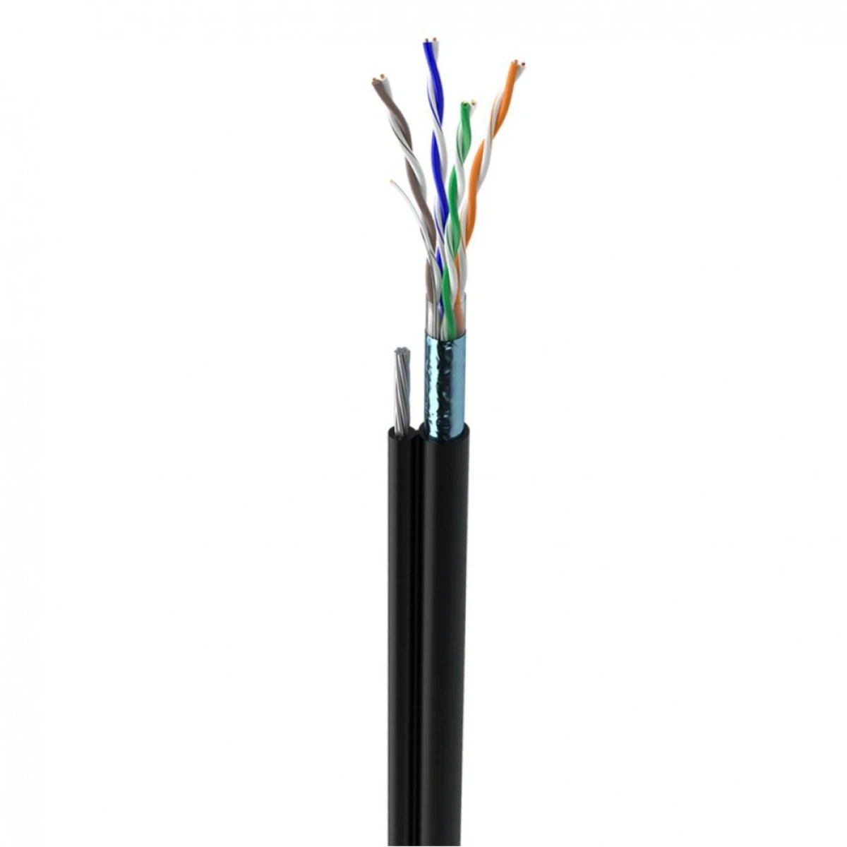 Кабель витая пара для наружных работ To мм aTech КНПЭп 4х2х0,50 FTP-cat.5E UPLINK CU изоляция ПВХ экран с проволокой 305 м (3127501612) Кабель витая пара для наружных работ To мм aTech КНПЭп 4х2х0,50 FTP-cat.5E UPLINK CU изоляция ПВХ экран с проволокой 305 м (3127501612)