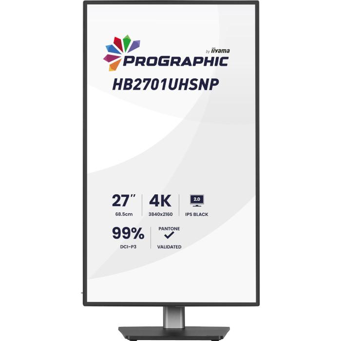Монітор Iiyama ProGraphic HB2701UHSNP-B1 Black (32534595) - фото 2